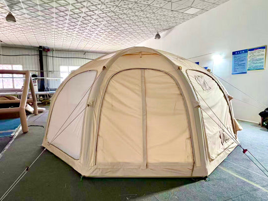 NOMAAD Steppe 5 – Inflatable Canvas Tent for Family Glamping (5m | Cotton | TPU)